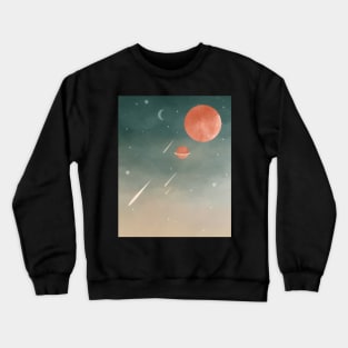 Night sky poster Crewneck Sweatshirt